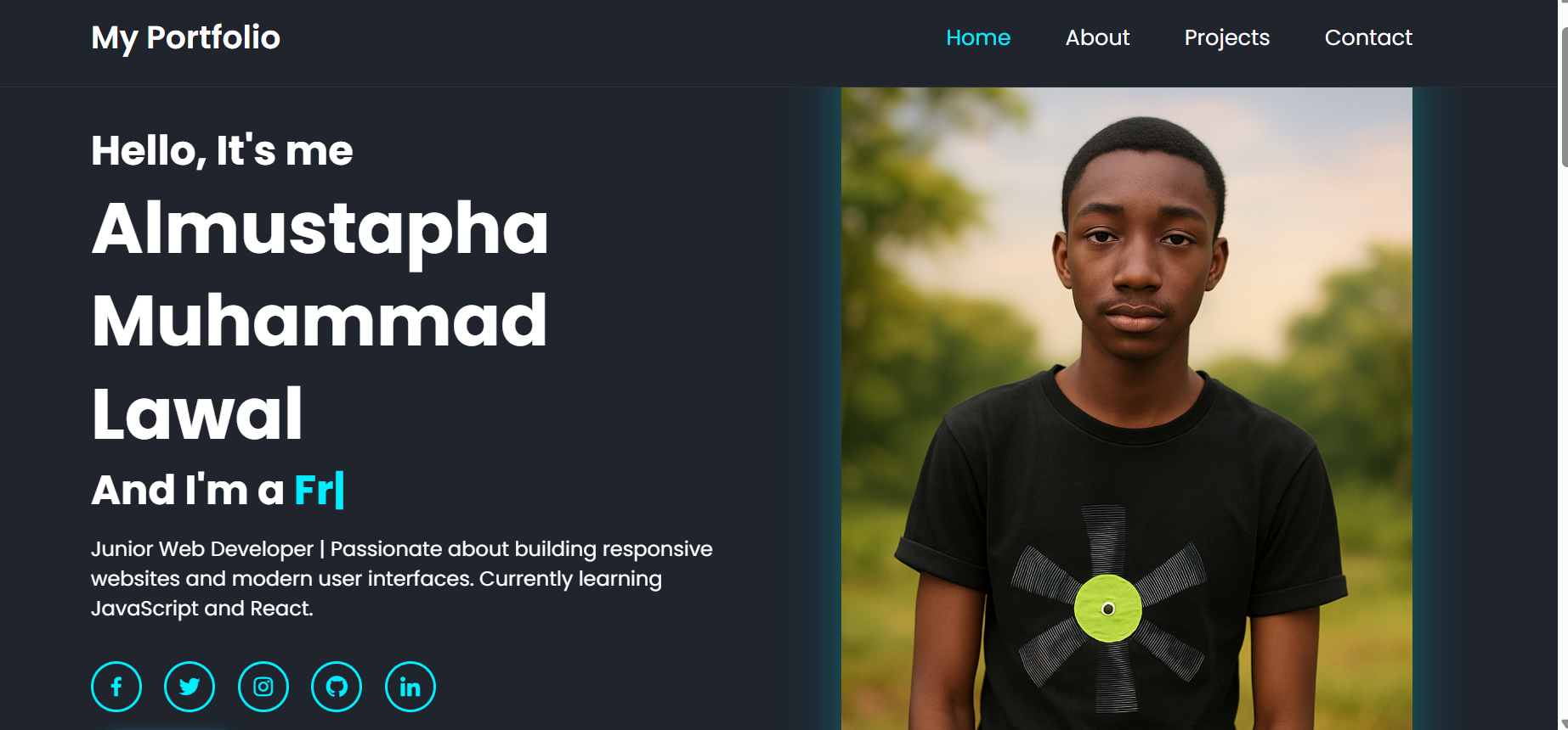 Portfolio Screenshot